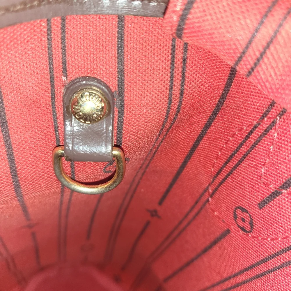 (SOLD)Authtnic Louis Vuitton Damier ebene neverful Pm - Picture 9 of 16